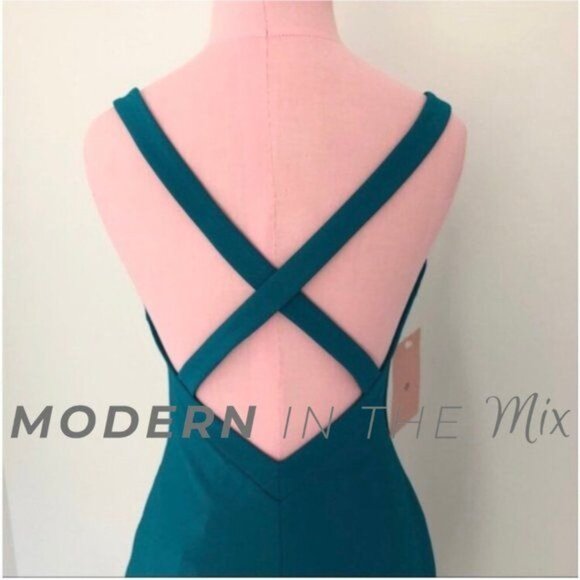 BHLDN Likely Alex Dress in Harbor Blue Green Size 4 NWT - Picture 5 of 8